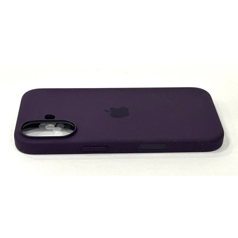 Apple iPhone 16 Silicone Case with MagSafe Plum Purple A3313 With Box